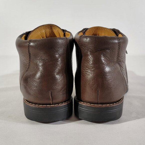 EUC Sandro Chukka Boot Mens US 10 D 5-Eye Brown Pebbled Leather - Made in Brazil - Picture 8 of 11